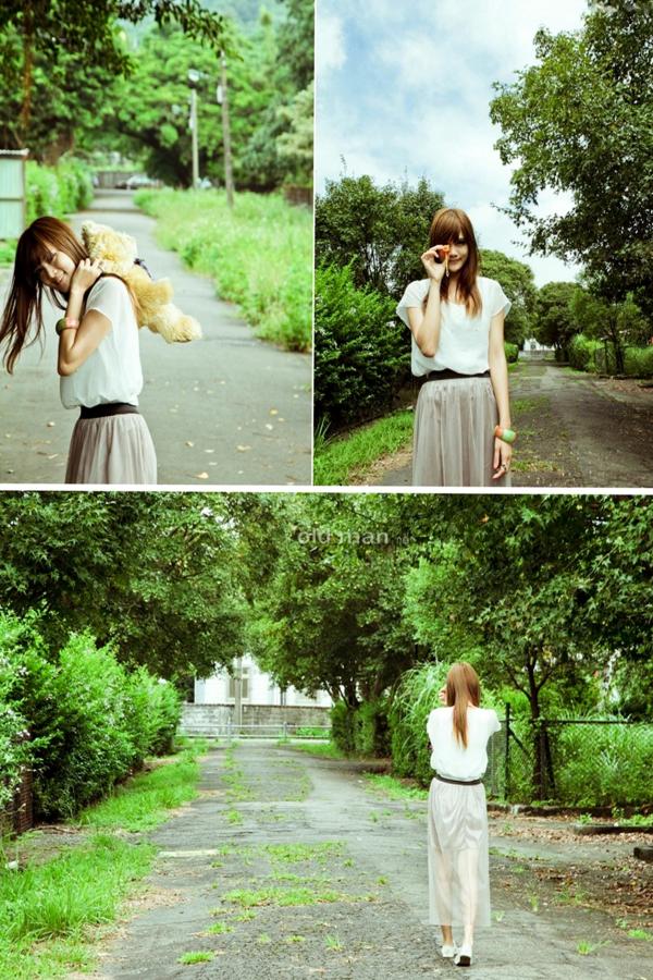    台湾模特熊维妮《美军宿舍随拍》写真集：清新文艺女神的复古户外街拍与治愈系私房影像第31张图片