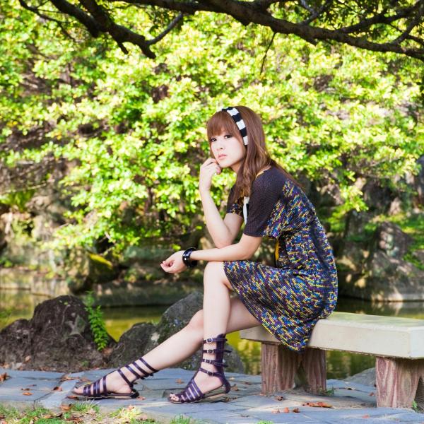    台湾正妹Mikako果子MM写真集，双溪公园士林官邸优雅外拍，百变气质女神甜美时尚私房照第47张图片