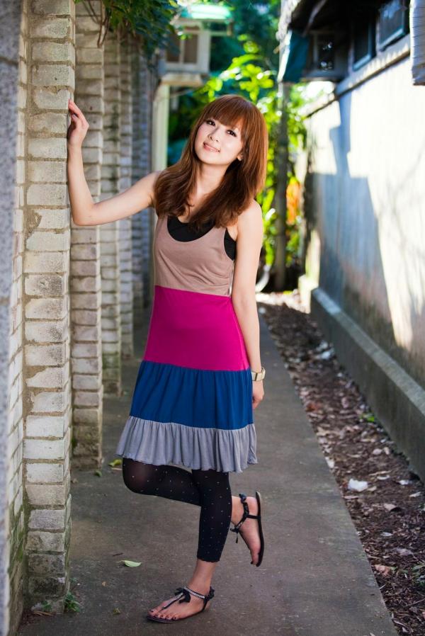    台湾正妹Mikako果子MM写真集，双溪公园士林官邸优雅外拍，百变气质女神甜美时尚私房照第89张图片