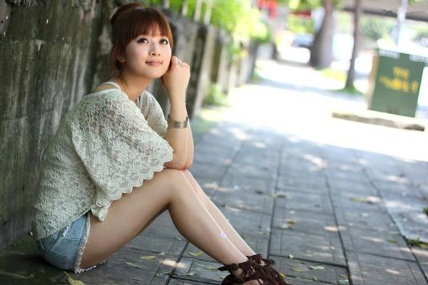    台湾正妹张允霏果子MM士林街头清新外拍，治愈系甜美夏日写真第164张图片