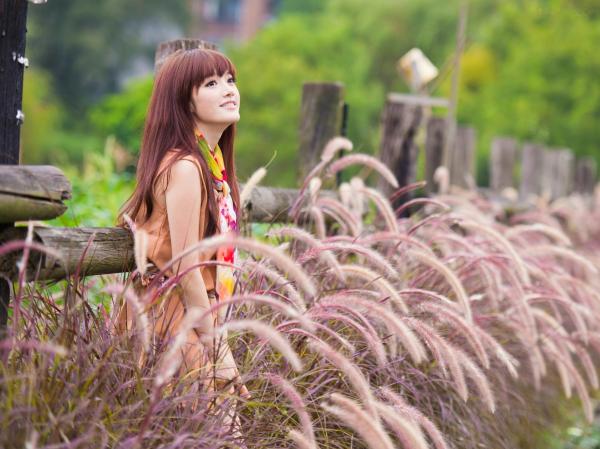    台湾模特林岗怡Didy小清新写真合集，森林系少女户外唯美连衣裙穿搭，治愈系气质女神街拍特辑第4张图片