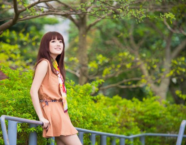    台湾模特林岗怡Didy小清新写真合集，森林系少女户外唯美连衣裙穿搭，治愈系气质女神街拍特辑第10张图片