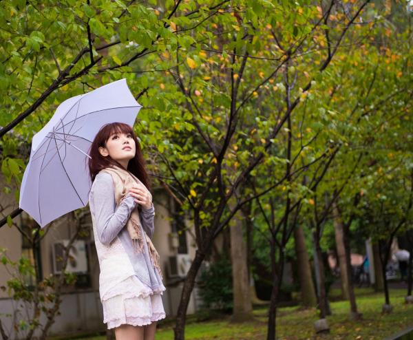    台湾模特林岗怡Didy小清新写真合集，森林系少女户外唯美连衣裙穿搭，治愈系气质女神街拍特辑第28张图片