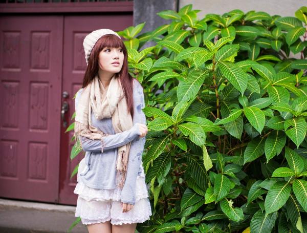    台湾模特林岗怡Didy小清新写真合集，森林系少女户外唯美连衣裙穿搭，治愈系气质女神街拍特辑第29张图片