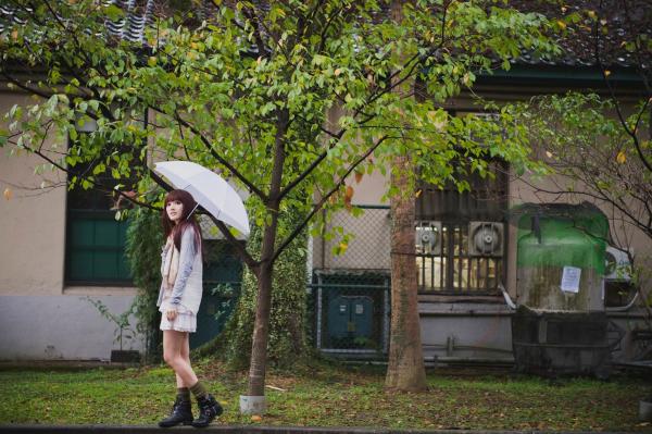    台湾模特林岗怡Didy小清新写真合集，森林系少女户外唯美连衣裙穿搭，治愈系气质女神街拍特辑第36张图片