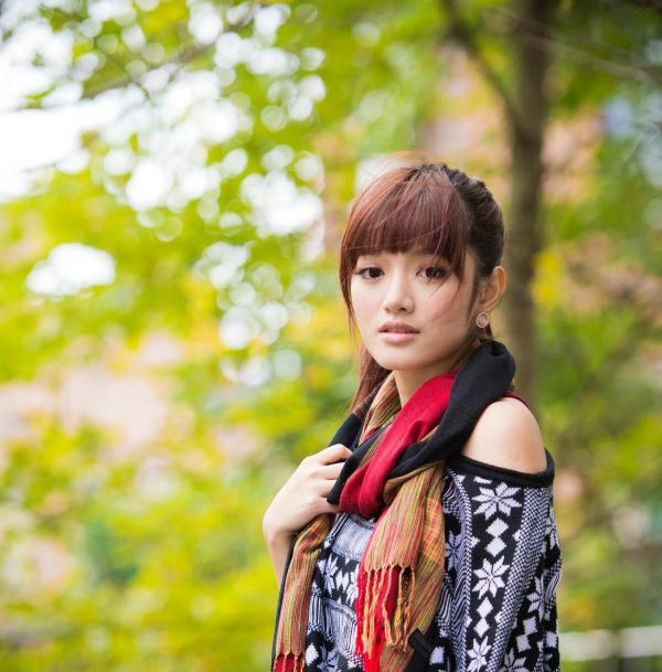    台湾模特林岗怡Didy小清新写真合集，森林系少女户外唯美连衣裙穿搭，治愈系气质女神街拍特辑第46张图片