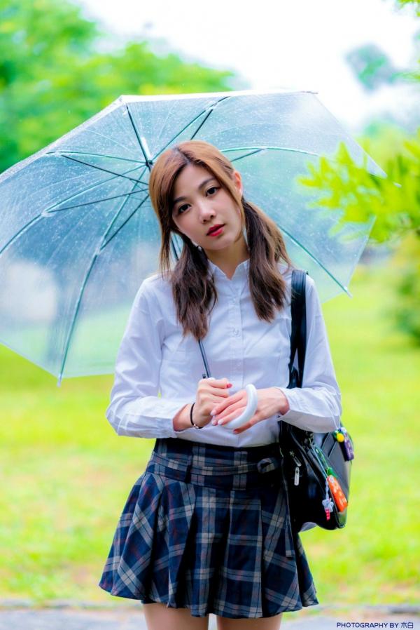    台湾正妹Dash Xu/許琬珍油厂国小校园写真：清纯校服制服风格，捕捉青春气息的初恋感第18张图片