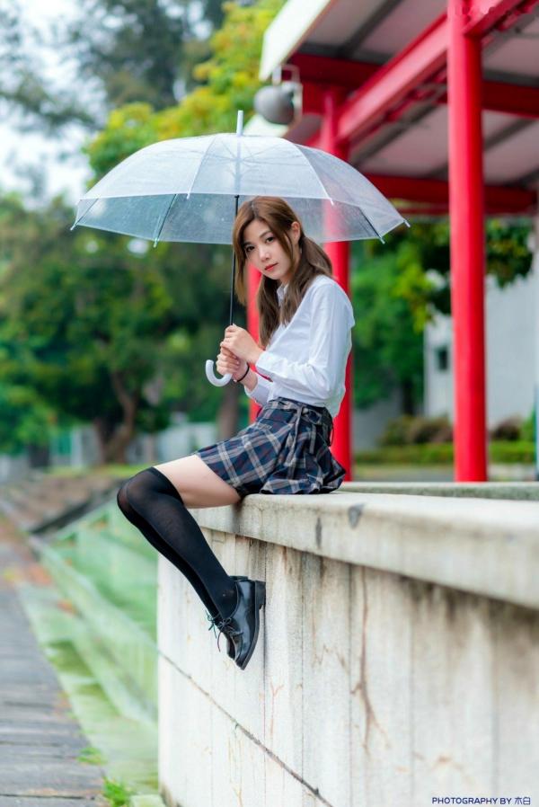    台湾正妹Dash Xu/許琬珍油厂国小校园写真：清纯校服制服风格，捕捉青春气息的初恋感第23张图片