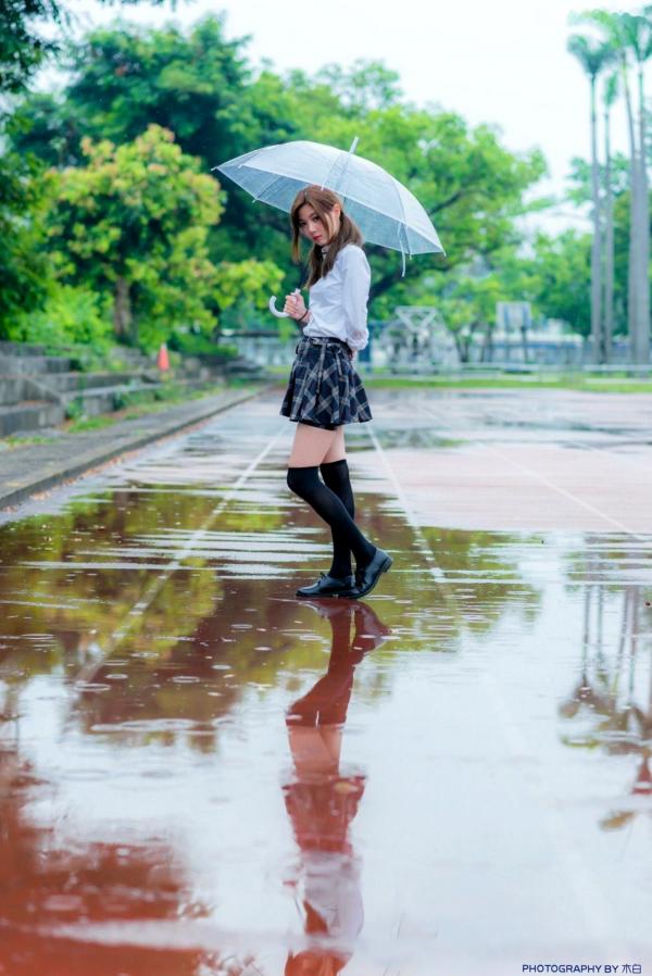    台湾正妹Dash Xu/許琬珍油厂国小校园写真：清纯校服制服风格，捕捉青春气息的初恋感第33张图片