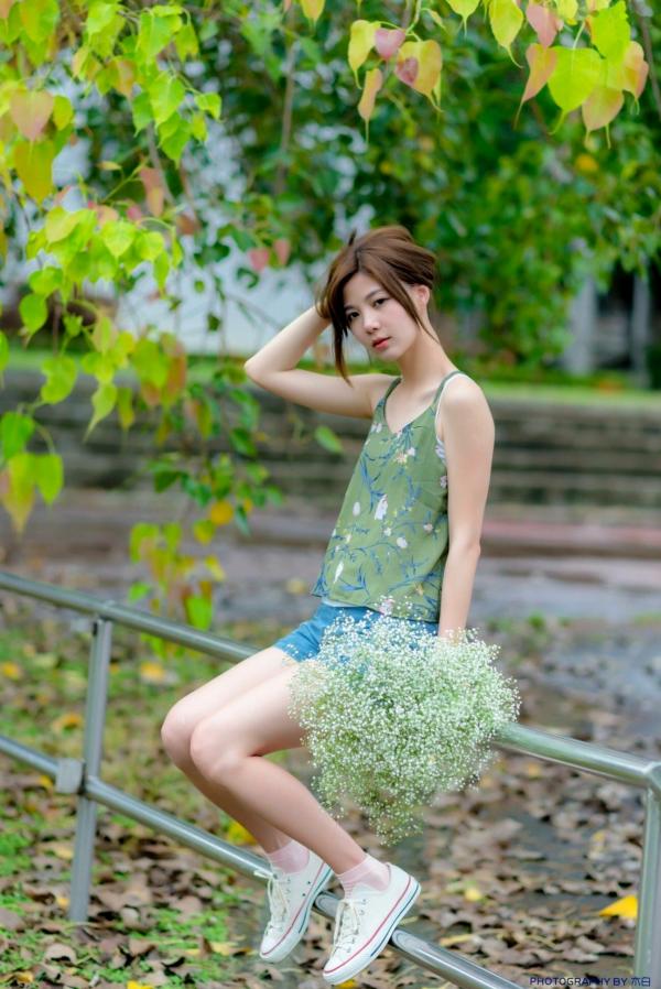    台湾正妹Dash Xu/許琬珍油厂国小校园写真：清纯校服制服风格，捕捉青春气息的初恋感第40张图片