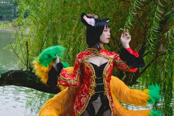    台湾正妹_ 阿璃 LOL英雄联盟 Cosplay写真：新春古风旗袍野性诱惑[21P]第3张图片