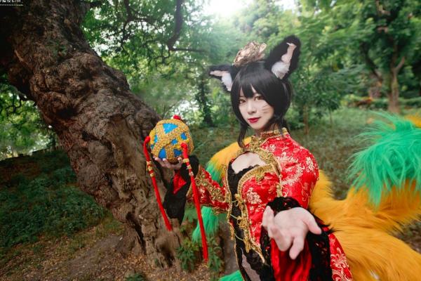    台湾正妹_ 阿璃 LOL英雄联盟 Cosplay写真：新春古风旗袍野性诱惑[21P]第7张图片