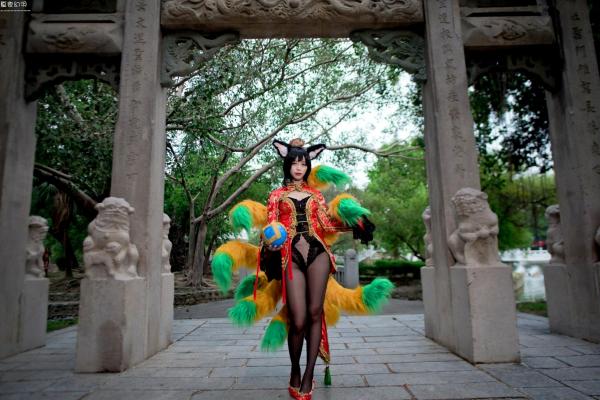    台湾正妹_ 阿璃 LOL英雄联盟 Cosplay写真：新春古风旗袍野性诱惑[21P]第12张图片