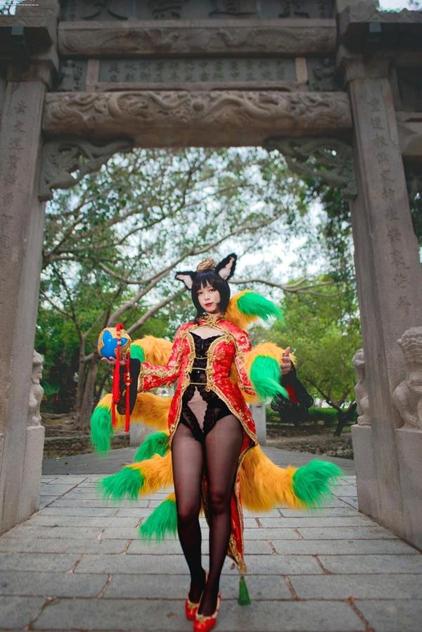    台湾正妹_ 阿璃 LOL英雄联盟 Cosplay写真：新春古风旗袍野性诱惑[21P]第13张图片