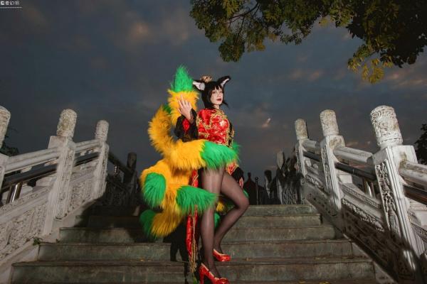    台湾正妹_ 阿璃 LOL英雄联盟 Cosplay写真：新春古风旗袍野性诱惑[21P]第17张图片