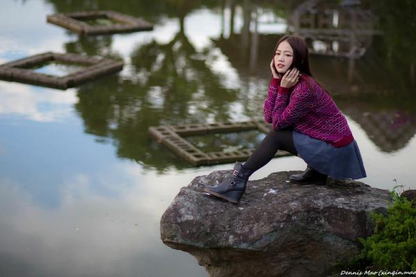    台湾正妹思綺《雙溪公園》户外街拍，多套穿搭展示青春活力与清新甜美写真集第3张图片