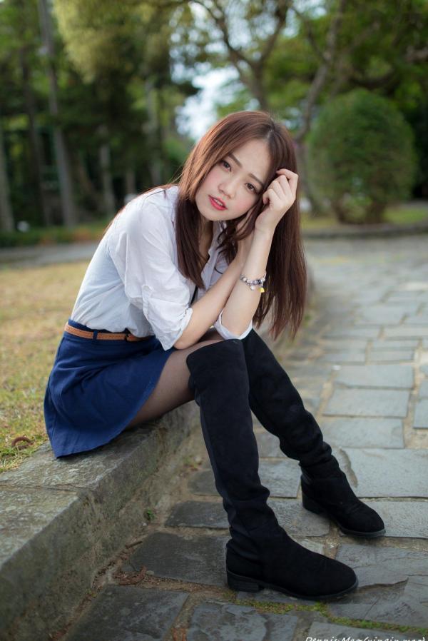    台湾正妹思綺《雙溪公園》户外街拍，多套穿搭展示青春活力与清新甜美写真集第75张图片