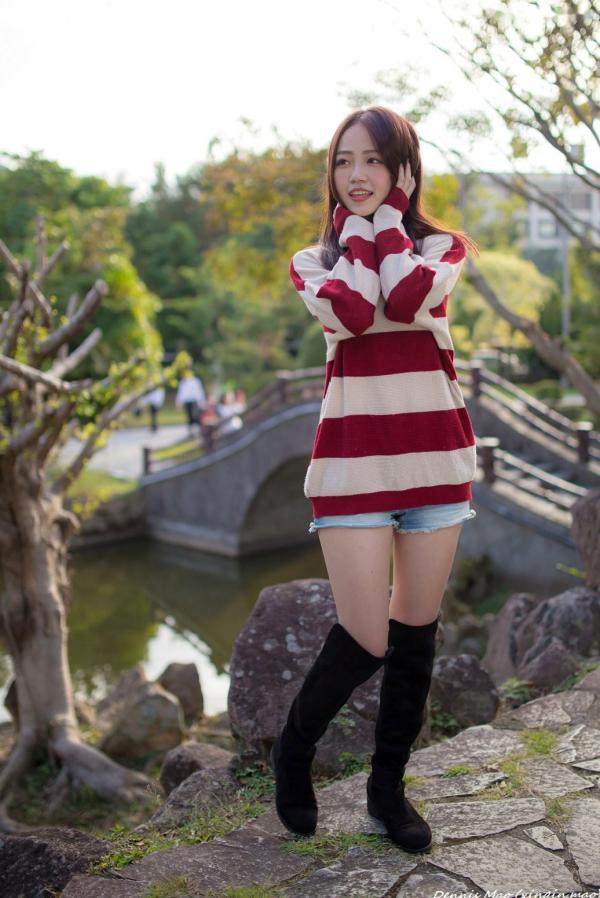    台湾正妹思綺《雙溪公園》户外街拍，多套穿搭展示青春活力与清新甜美写真集第79张图片