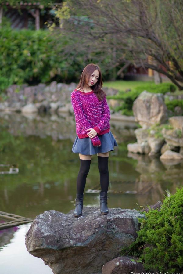    台湾正妹思綺《雙溪公園》户外街拍，多套穿搭展示青春活力与清新甜美写真集第87张图片