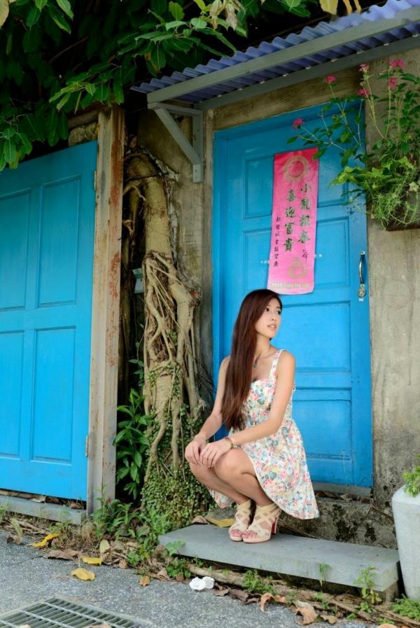    台湾正妹_Kila晶晶/金允乔《街拍吊带连衣裙系列》写真集第19张图片