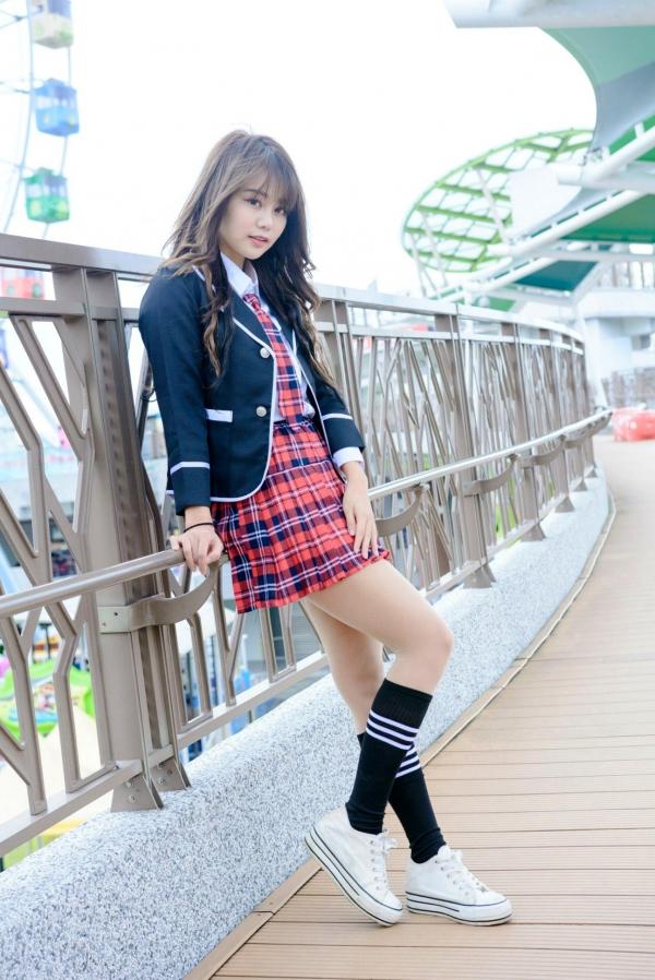    台湾正妹Candy孙卉彤：新儿童乐园清纯JK制服写真，元气满满的校园女神第41张图片