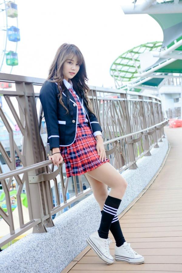    台湾正妹Candy孙卉彤：新儿童乐园清纯JK制服写真，元气满满的校园女神第49张图片