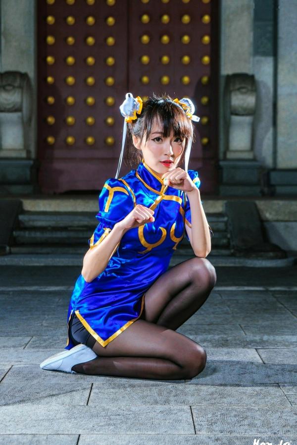    台湾正妹妙妙《春丽秀》写真集，古风寺庙背景下的街霸经典格斗角色扮演Cosplay第3张图片