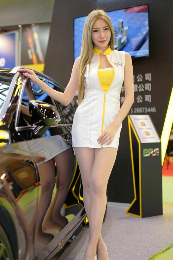    台湾正妹：2018台北国际汽车零配件展车模合集，现场高清性感制服诱惑，气质女神倾情展示第86张图片