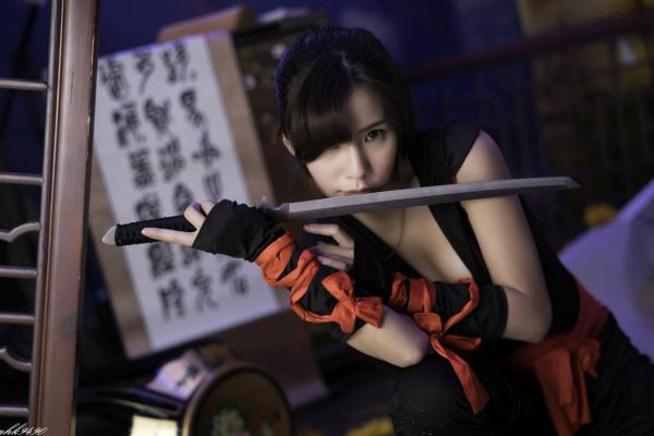    台湾正妹苏托托写真集：飒爽琴棚女侠与干练黑丝OL双风格，古风武侠与职场制服诱惑第12张图片