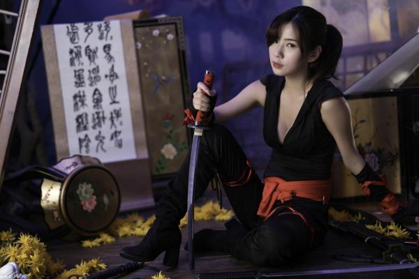    台湾正妹苏托托写真集：飒爽琴棚女侠与干练黑丝OL双风格，古风武侠与职场制服诱惑第18张图片