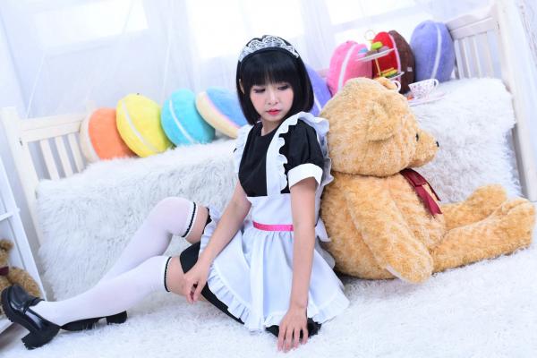    台湾正妹海琳《护士与女仆》角色扮演写真集，清纯唯美制服诱惑，治愈系萌系少女居家私房照第3张图片
