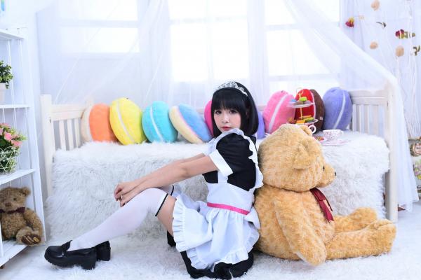    台湾正妹海琳《护士与女仆》角色扮演写真集，清纯唯美制服诱惑，治愈系萌系少女居家私房照第4张图片