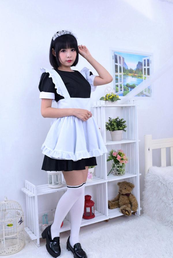    台湾正妹海琳《护士与女仆》角色扮演写真集，清纯唯美制服诱惑，治愈系萌系少女居家私房照第9张图片