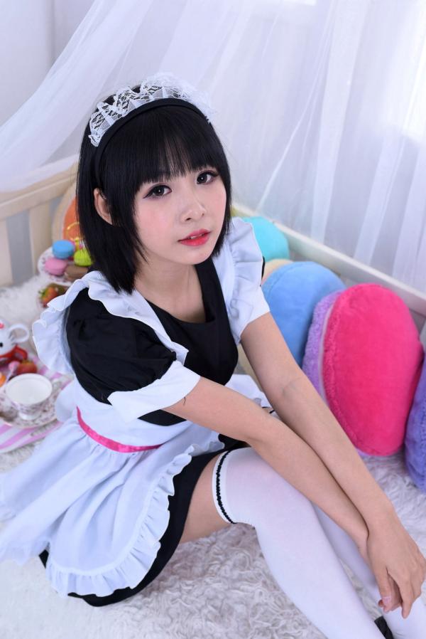    台湾正妹海琳《护士与女仆》角色扮演写真集，清纯唯美制服诱惑，治愈系萌系少女居家私房照第11张图片