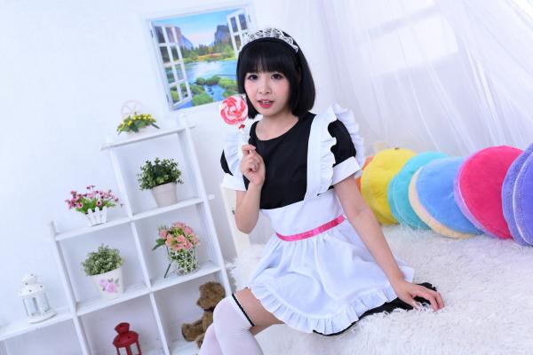    台湾正妹海琳《护士与女仆》角色扮演写真集，清纯唯美制服诱惑，治愈系萌系少女居家私房照第16张图片