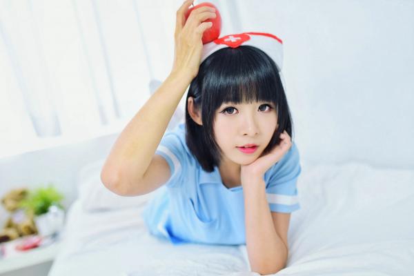    台湾正妹海琳《护士与女仆》角色扮演写真集，清纯唯美制服诱惑，治愈系萌系少女居家私房照第20张图片