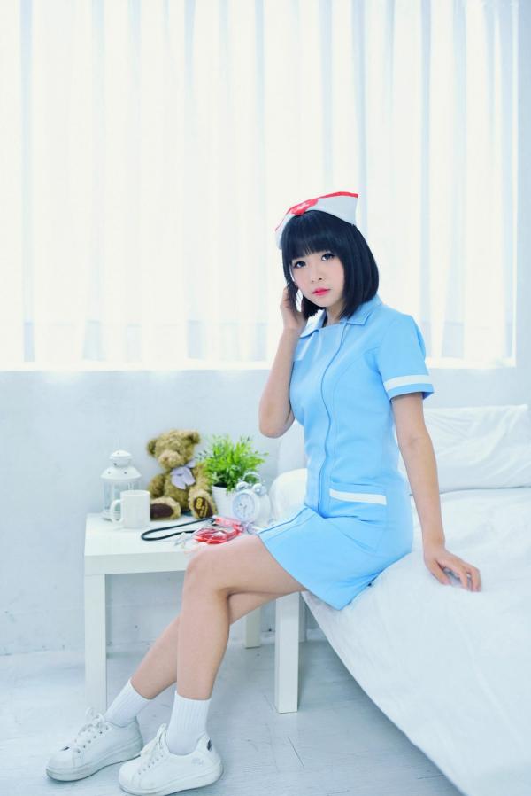    台湾正妹海琳《护士与女仆》角色扮演写真集，清纯唯美制服诱惑，治愈系萌系少女居家私房照第36张图片