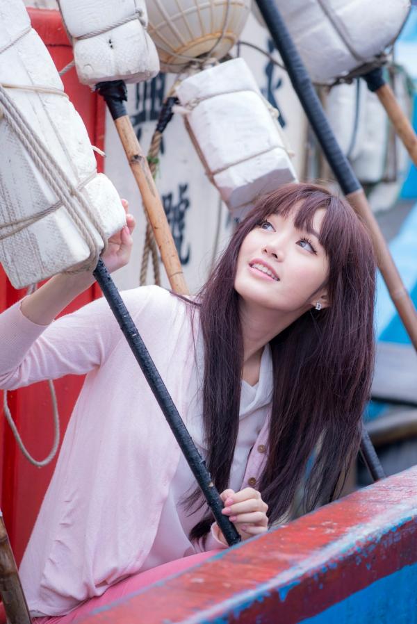    台湾美女林岗怡Didy《粉色少女》户外写真，青春甜美笑容清新治愈，邻家少女灵动私房照第46张图片