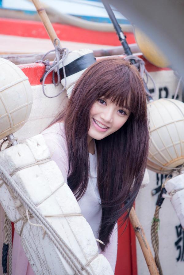    台湾美女林岗怡Didy《粉色少女》户外写真，青春甜美笑容清新治愈，邻家少女灵动私房照第56张图片