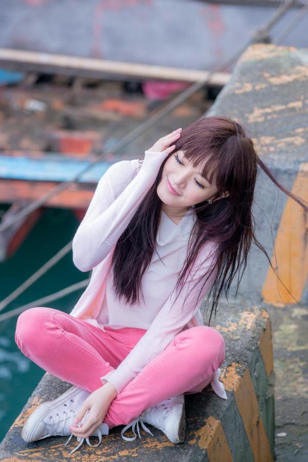    台湾美女林岗怡Didy《粉色少女》户外写真，青春甜美笑容清新治愈，邻家少女灵动私房照第61张图片