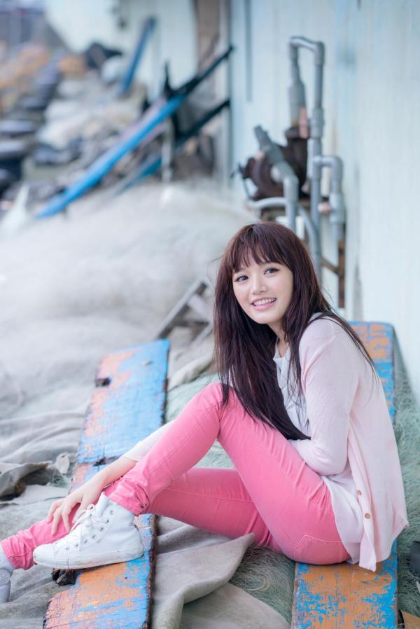   台湾美女林岗怡Didy《粉色少女》户外写真，青春甜美笑容清新治愈，邻家少女灵动私房照第65张图片