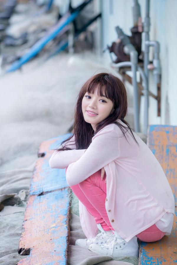    台湾美女林岗怡Didy《粉色少女》户外写真，青春甜美笑容清新治愈，邻家少女灵动私房照第67张图片