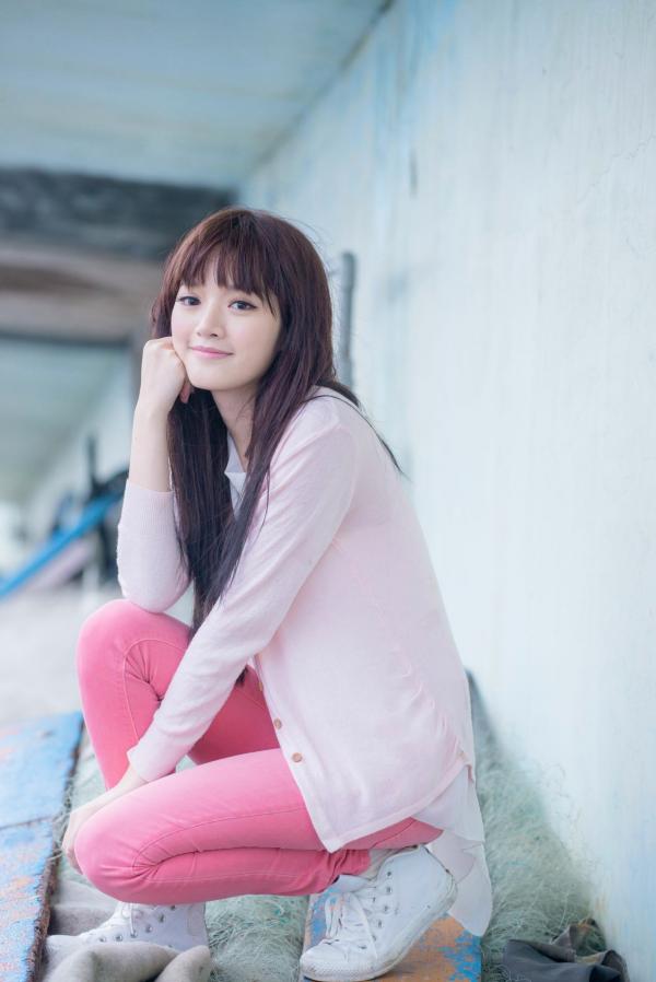    台湾美女林岗怡Didy《粉色少女》户外写真，青春甜美笑容清新治愈，邻家少女灵动私房照第75张图片