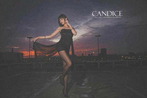    台湾正妹蔡译心Candice车内与户外赛车旗拍摄，职场风黑丝美腿极致诱惑，御姐气质写真第87张图片