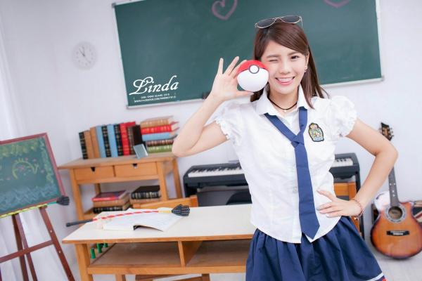    台湾正妹琳妲(林羿祯)甜美学妹校园风写真集，清新校服制服造型演绎青春活力第22张图片