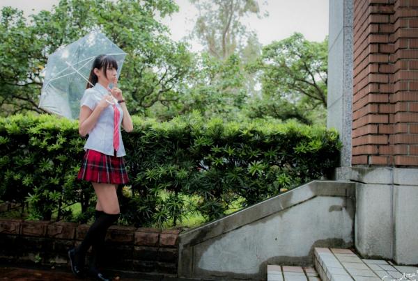    台湾模特蔡译心Candice《你的名字》同人写真：清纯JK校服校园漫步，治愈系美少女人气力作第1张图片
