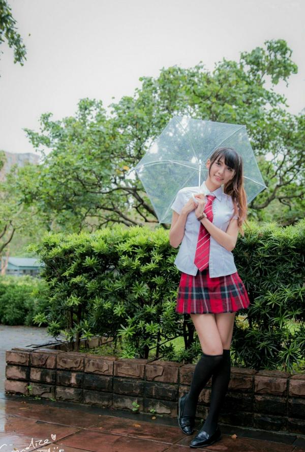    台湾模特蔡译心Candice《你的名字》同人写真：清纯JK校服校园漫步，治愈系美少女人气力作第10张图片