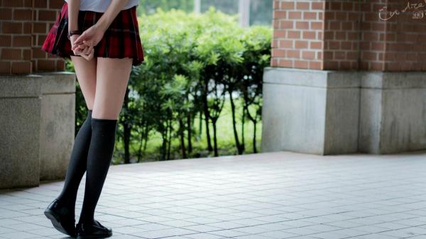    台湾模特蔡译心Candice《你的名字》同人写真：清纯JK校服校园漫步，治愈系美少女人气力作第21张图片