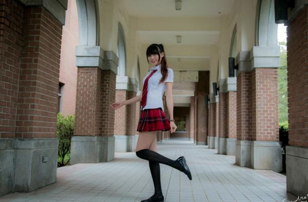    台湾模特蔡译心Candice《你的名字》同人写真：清纯JK校服校园漫步，治愈系美少女人气力作第22张图片