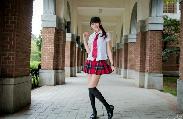    台湾模特蔡译心Candice《你的名字》同人写真：清纯JK校服校园漫步，治愈系美少女人气力作第23张图片